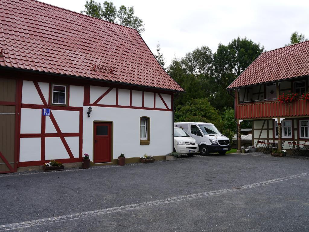 Hotel Café im Hof Streufdorf Exterior foto
